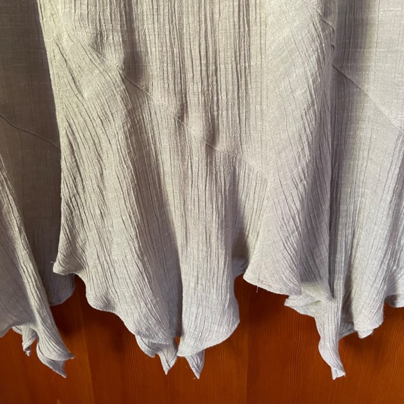 Apt. 9 Handkerchief Hem Maxi Skirt Khaki Size Large - Picture 2 of 8